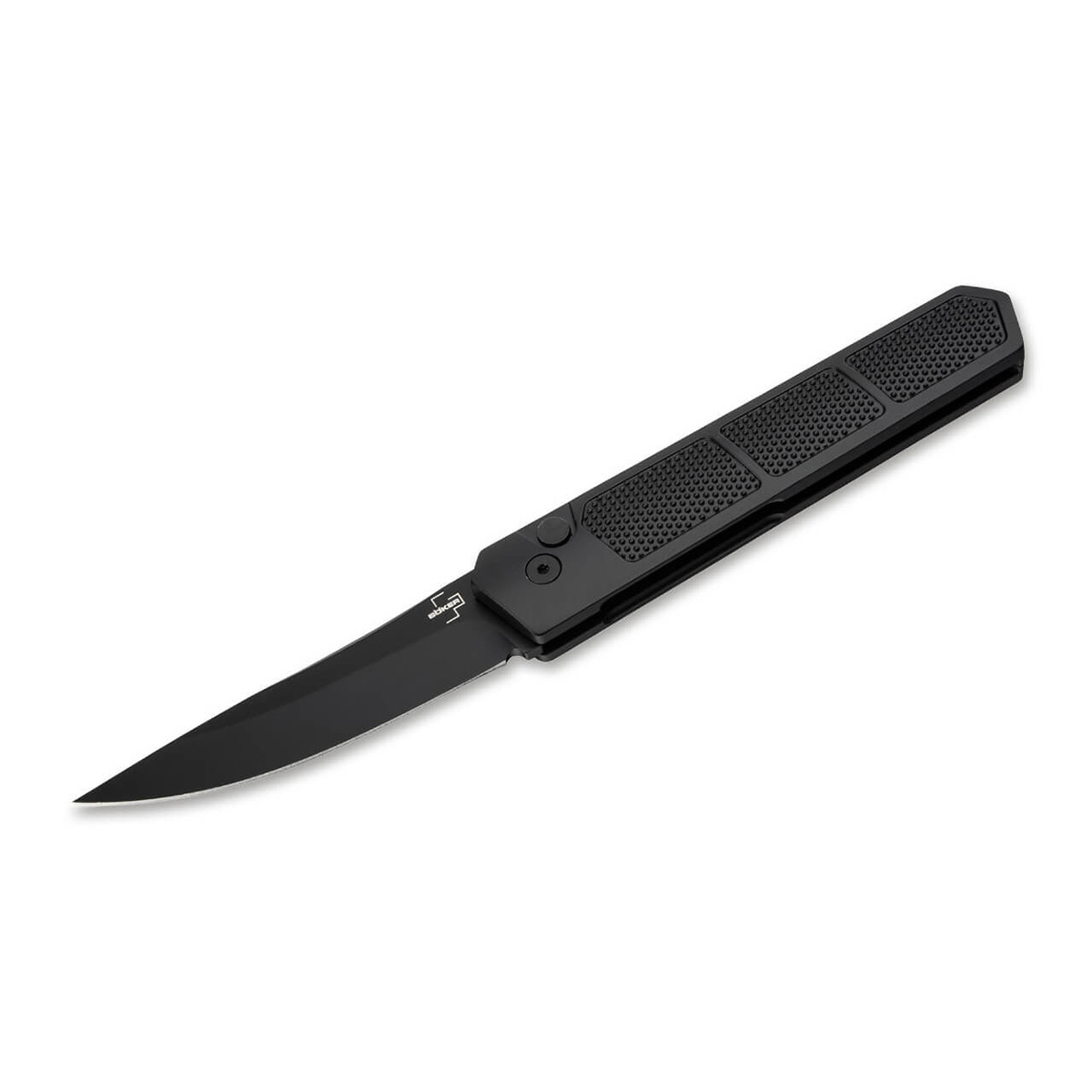 Складной нож Boker Kwaiken Grip Auto Black, сталь D2, рукоять алюминиевый сплав