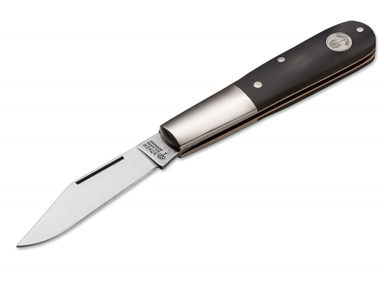 Складной нож Barlow - Boker 100501, сталь 440С Polished, рукоять африканское дерево - фото 2