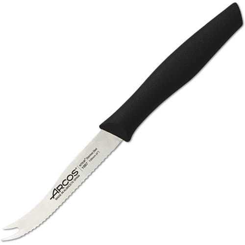 Нож для томатов и сыра 10,5 см, рукоять черная - фото 1