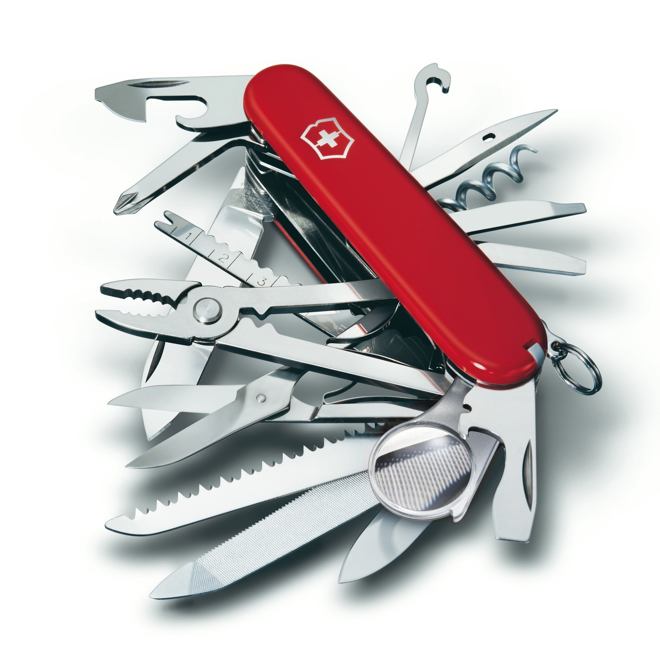 Нож перочинный Victorinox SwissChamp (1.6795.LB1) красный блистер - фото 3