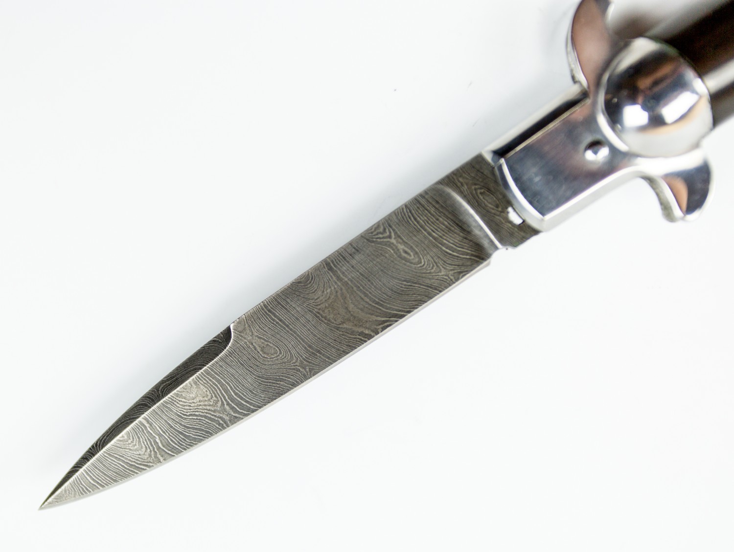 Выкидной нож Флинт, дамасская сталь от Ножиков