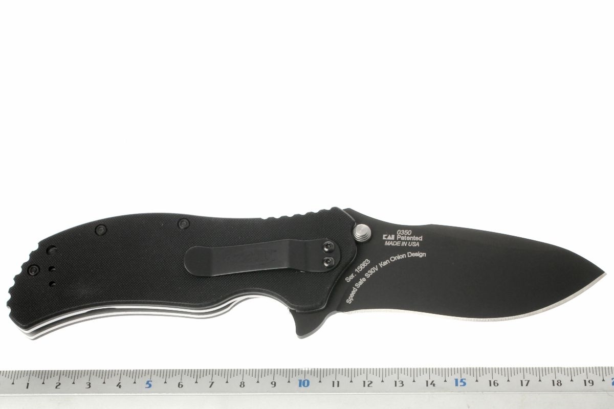 фото Нож полуавтоматический zero tolerance 0350, сталь cpm s30v, рукоять g10
