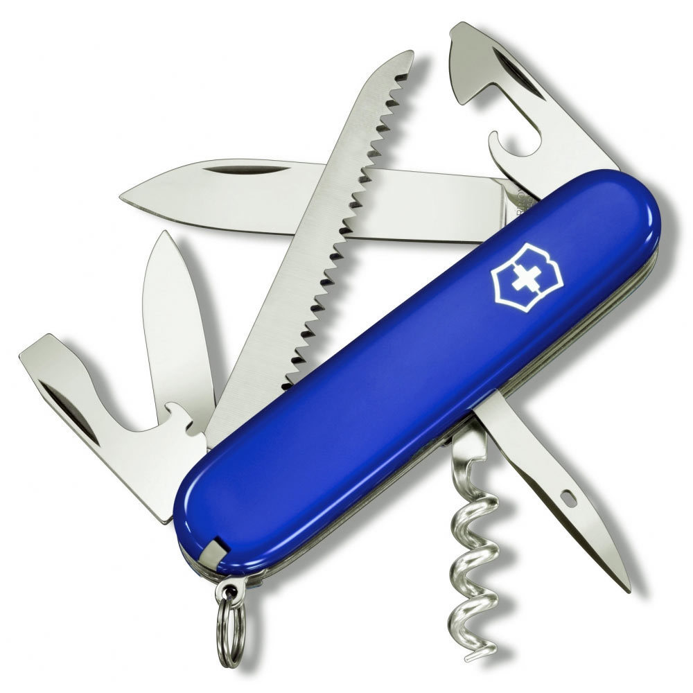 Нож швейцарский Victorinox Camper Blue, сталь X55CrMo14, 13 функций - фото 1