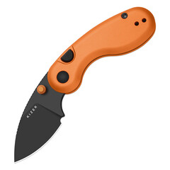 Фото Складной нож Kizer Microbe, сталь 14C28N, рукоять алюминий, оранжевый/черный