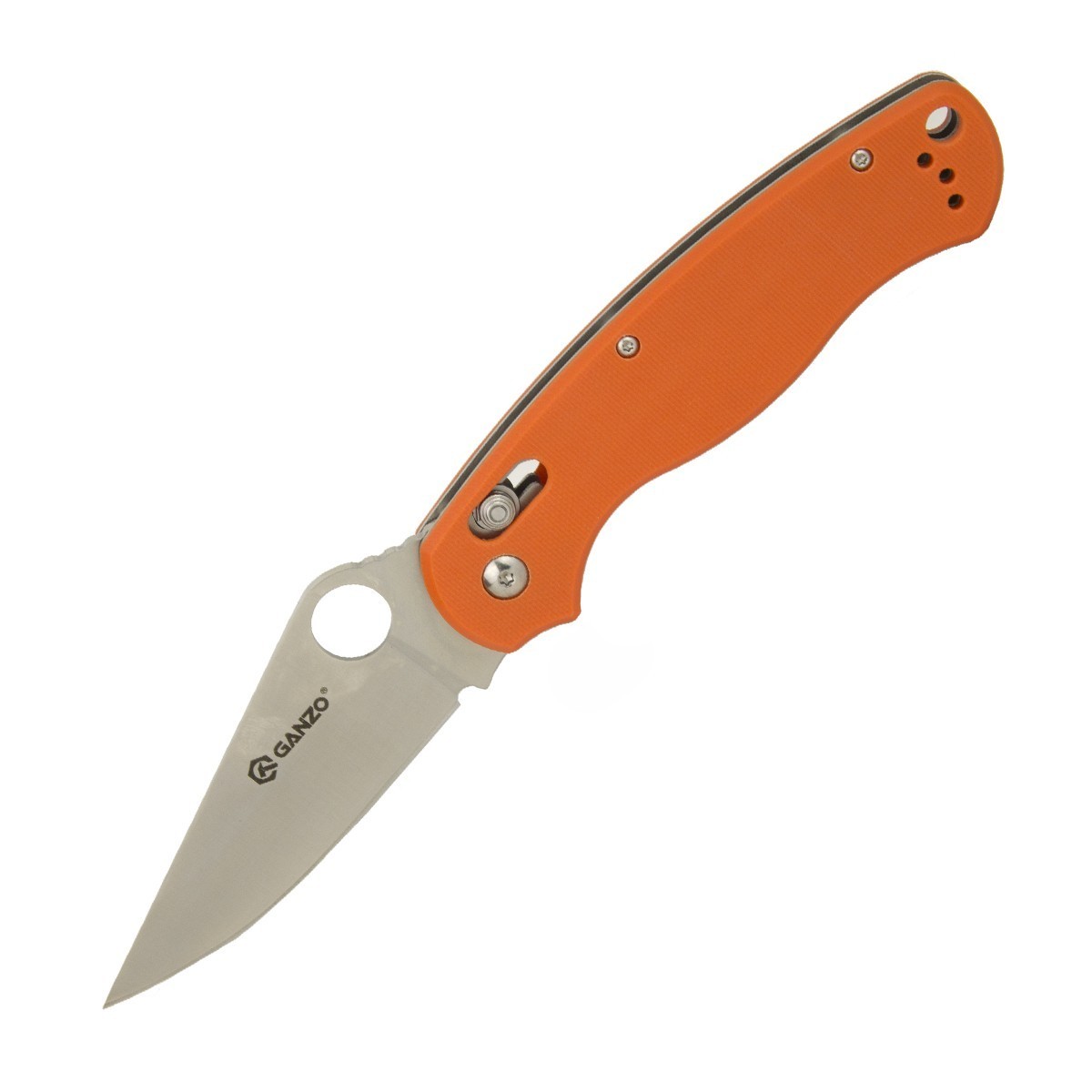 Нож Ganzo G729-OR, оранжевый нож для выживания с огнивом и точилкой ganzo g8012 черно оранжевый