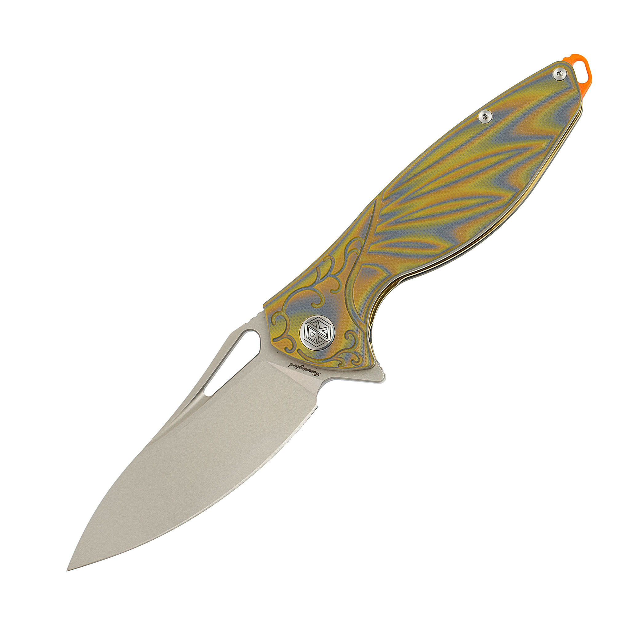 Нож складной Hummingbird Plus, сталь N690Co, Brown G10