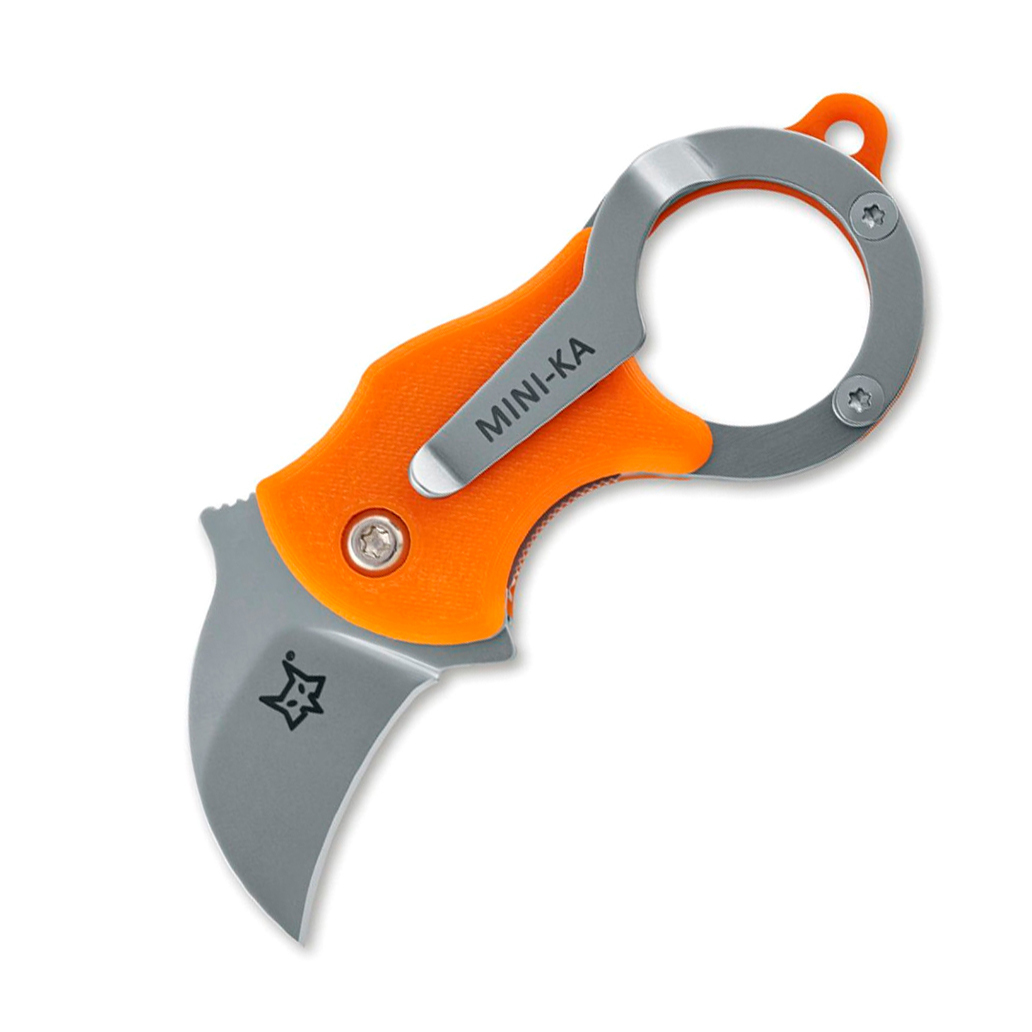 Складной нож Fox MINI-КА, сталь 1.4116, рукоять термопластик FRN, оранжевый
