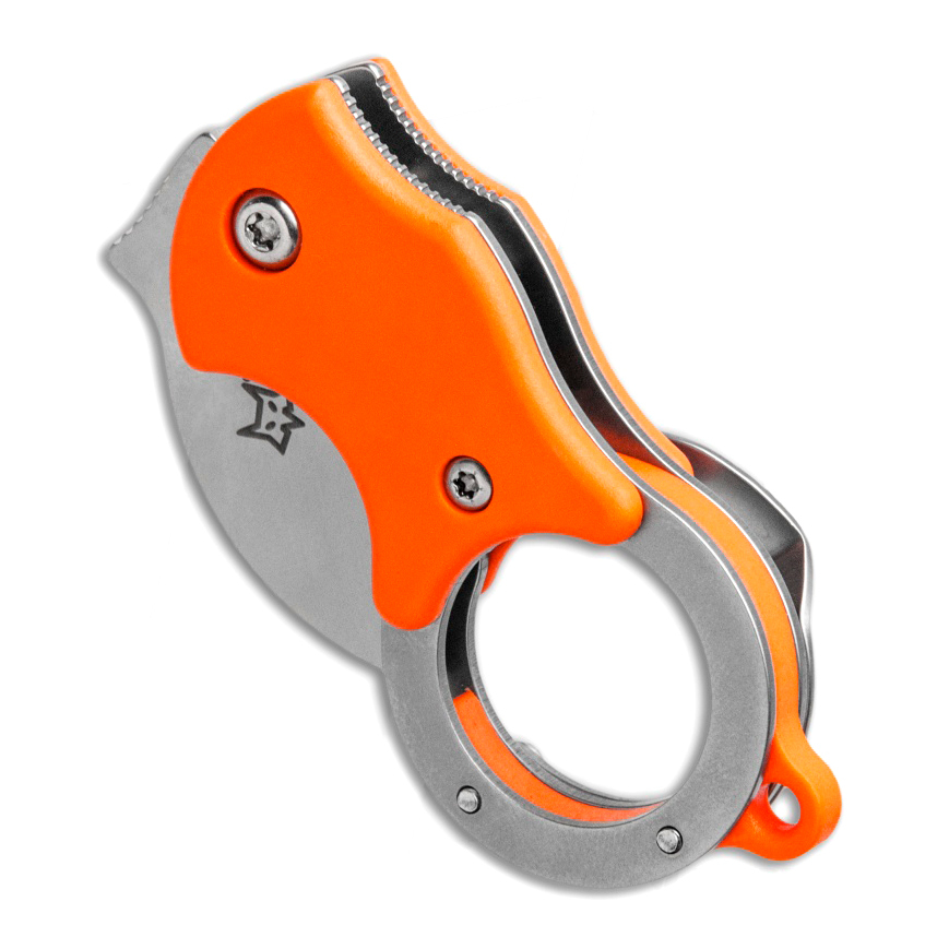 Складной нож Fox MINI-КА, сталь 1.4116, рукоять термопластик FRN, оранжевый - фото 4