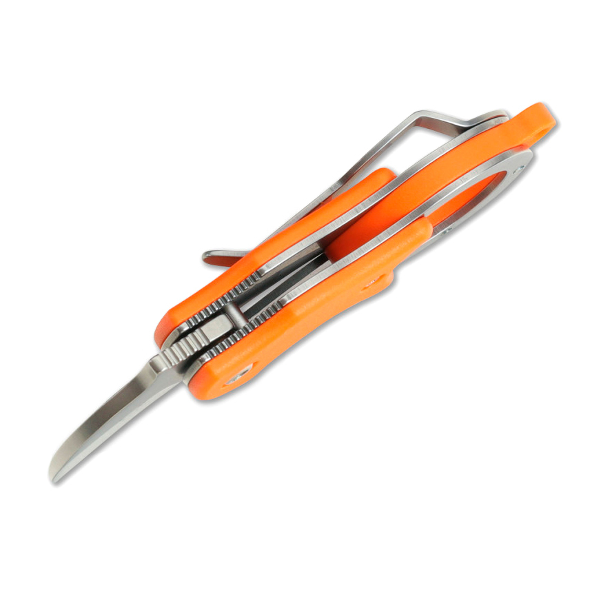 Складной нож Fox MINI-КА, сталь 1.4116, рукоять термопластик FRN, оранжевый - фото 6