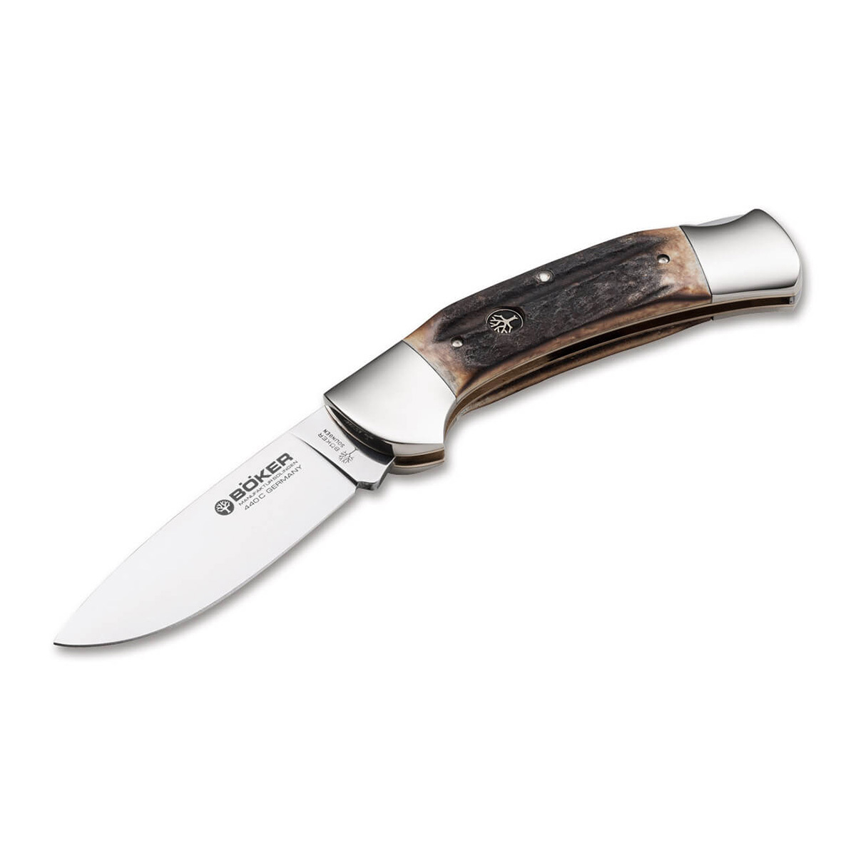 Складной нож Boker 3000 Stag II, сталь 440C, рукоять рог/нейзильбер