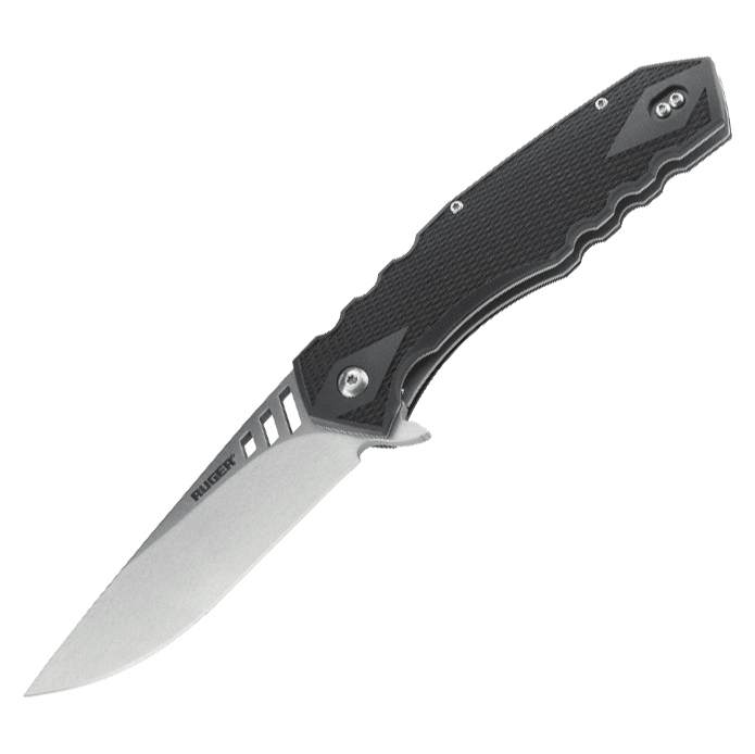 Складной нож CRKT R1701 Ruger® Knives Follow-Through™ Matthew Lerch’s Design, сталь 8Cr13MOV Stonewashed, рукоять термопластик GRN - фото 1