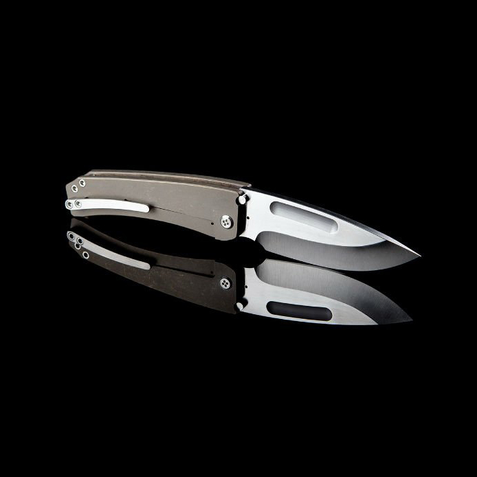 Нож складной Medford Marauder Drop Point, сталь S35VN, рукоять титановый сплав, бронзовый от Ножиков