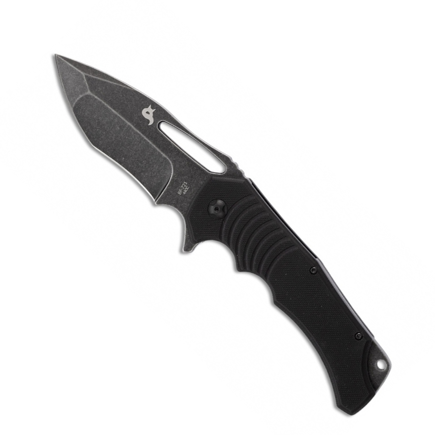 фото Складной нож fox hugin, сталь 440c, рукоять стеклотекстолит g-10, чёрный
