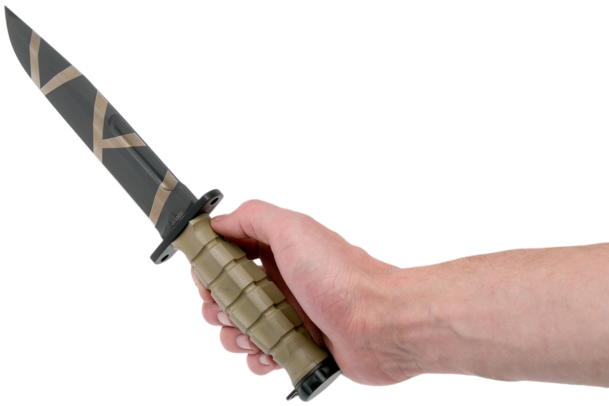 Нож с фиксированным клинком Extrema Ratio MK2.1 Desert Warfare - Laser Engraving, сталь Bhler N690, рукоять пластик - фото 6