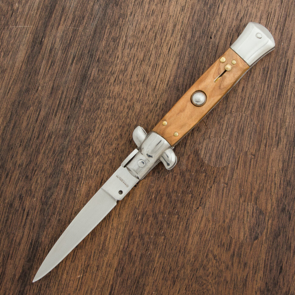 Автоматический складной нож нож Magnum Sicilian Needle Olive Wood, сталь 440A, рукоять дерево, 01MB279 от Ножиков