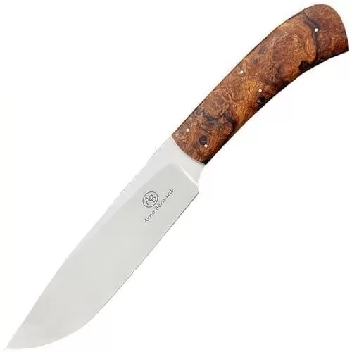 Нож с фиксированным клинком Arno Bernard Elephant, сталь N690, рукоять аризонское железное дерево - фото 1