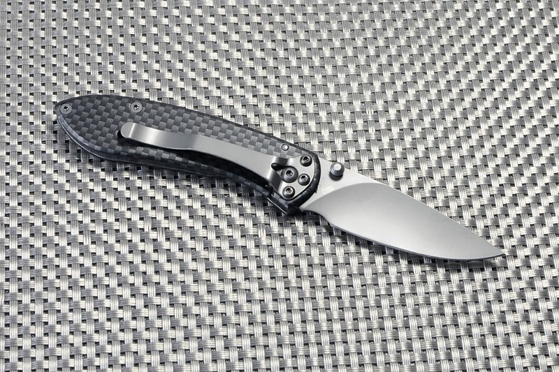 фото Складной нож buck nobleman carbon 0327cfs, сталь 440а, рукоять нержавеющая сталь