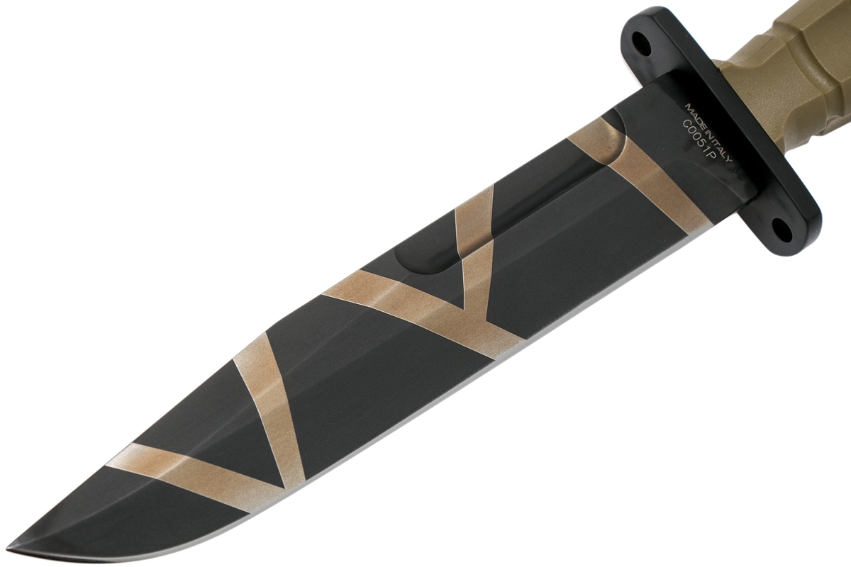 Нож с фиксированным клинком Extrema Ratio MK2.1 Desert Warfare - Laser Engraving, сталь Bhler N690, рукоять пластик - фото 8