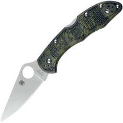 Фото Складной нож Spyderco Delica, сталь VG-10, рукоять термопластик FRN, (Zoom Green) зелёный