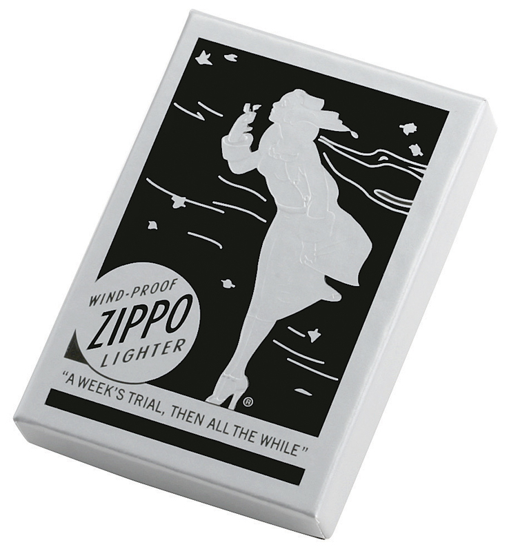 фото Зажигалка zippo replica brushed chrome, латунь, ник.-хром. покрыт., сереб., матов., 36х56х12мм