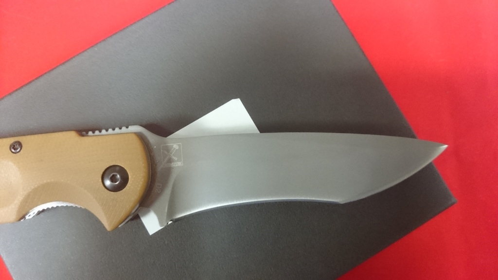 Складной нож Hikari Мемотек Higo Folder, сталь D2, рукоять песочный G10 от Ножиков