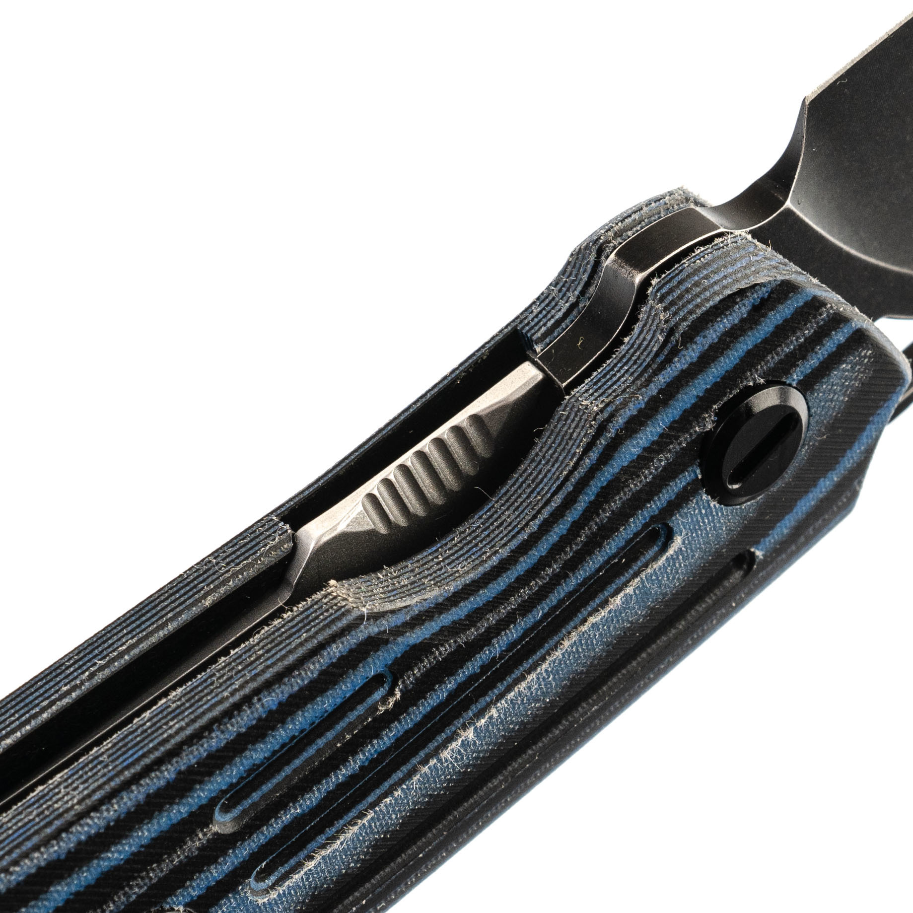 Складной нож Arcona Nettle F, сталь K110, рукоять синяя микарта - фото 6