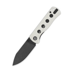 Фото Раскладной нож QSP Canary Folder, сталь 14C28N с покрытием Black Stonewash, рукоять белый G10