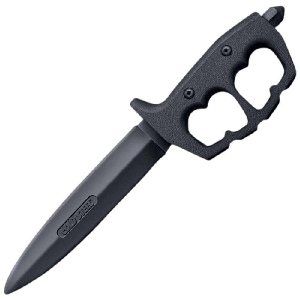 Тренировочный нож Trench Knife Rubber Trainer Dbl Edge, santoprene, black