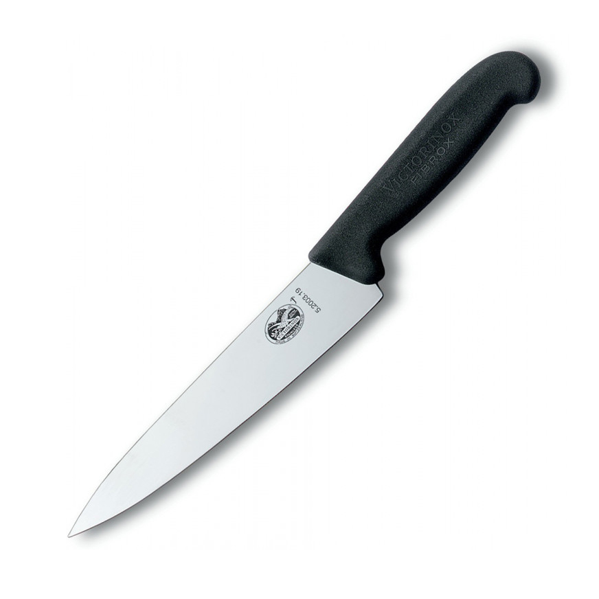 Кухонный нож Victorinox, сталь X55CrMoV14, рукоять полипропилен, черный