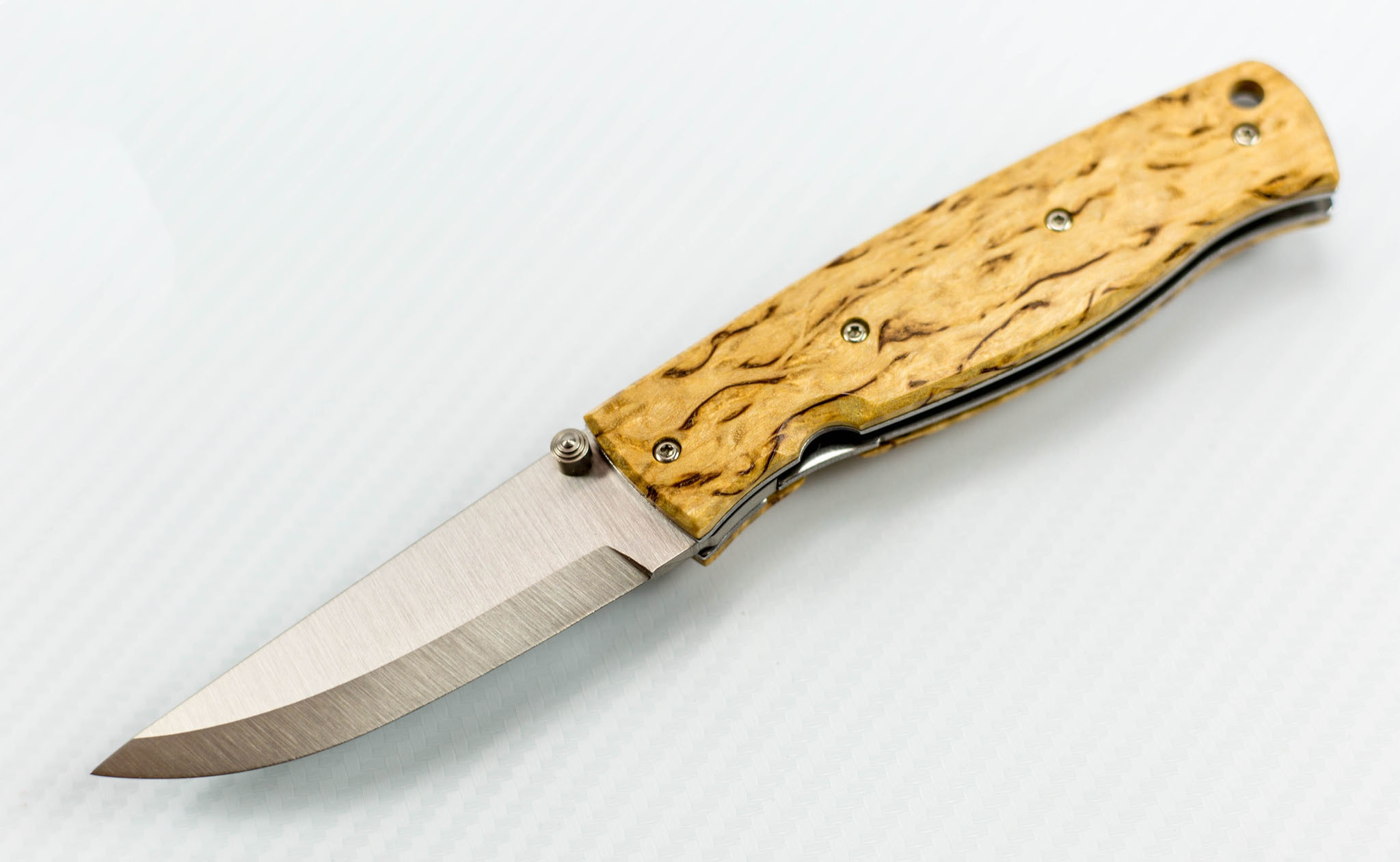 Складной нож Enzo Birk 75, карельская береза, сталь D2 от Ножиков