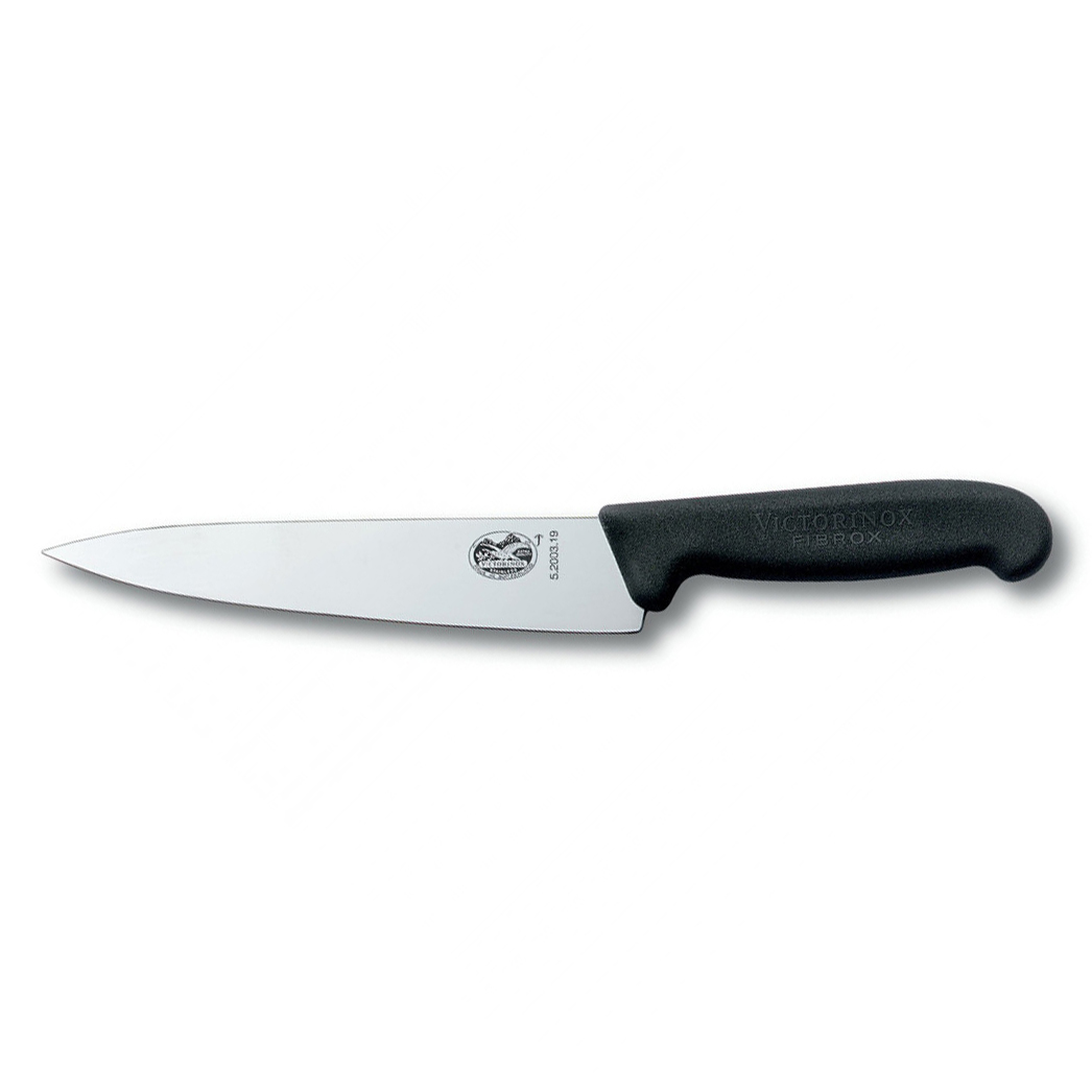 Кухонный нож Victorinox, сталь X55CrMoV14, рукоять полипропилен, черный от Ножиков