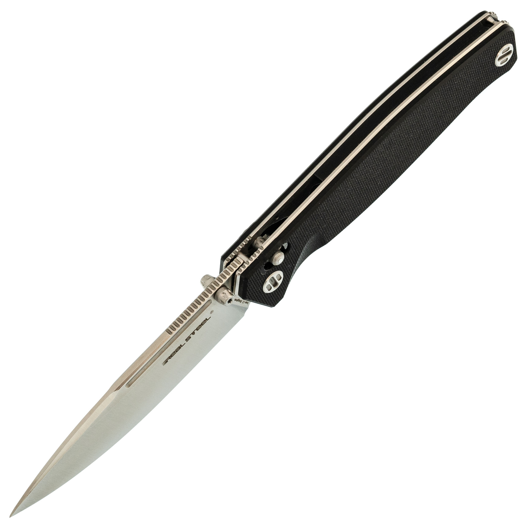 Складной нож RealSteel Huginn, сталь VG-10, рукоять Black G10 - фото 2