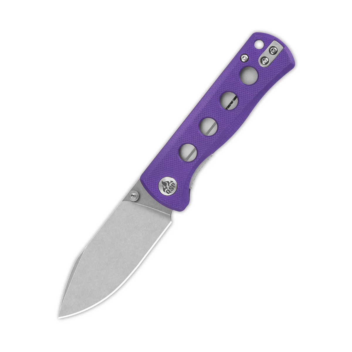 Складной нож QSP Canary Folder 7.2 см, сталь Sandvik 14C28N, рукоять G10, фиолетовый