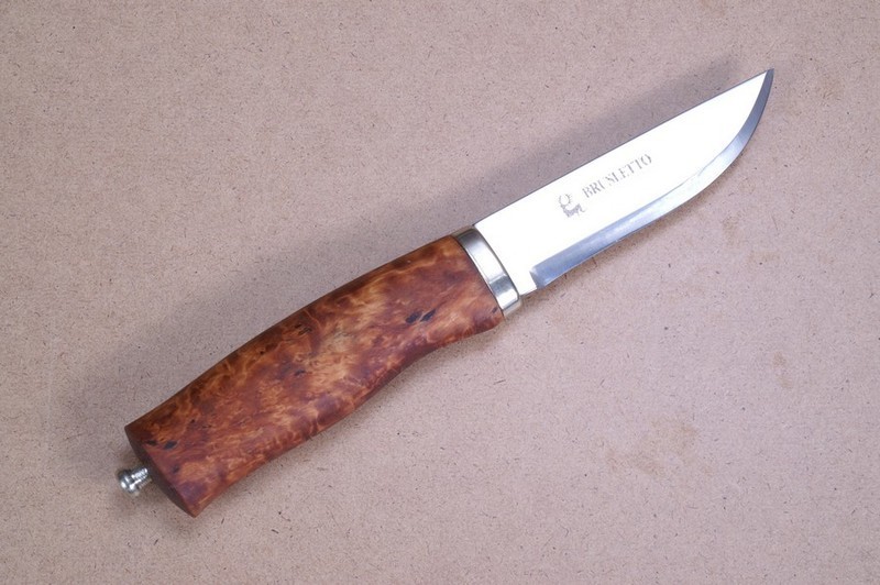 Нож туристический Brusletto Norgeskniven, сталь Sandvik 12C27, рукоять карельская береза от Ножиков