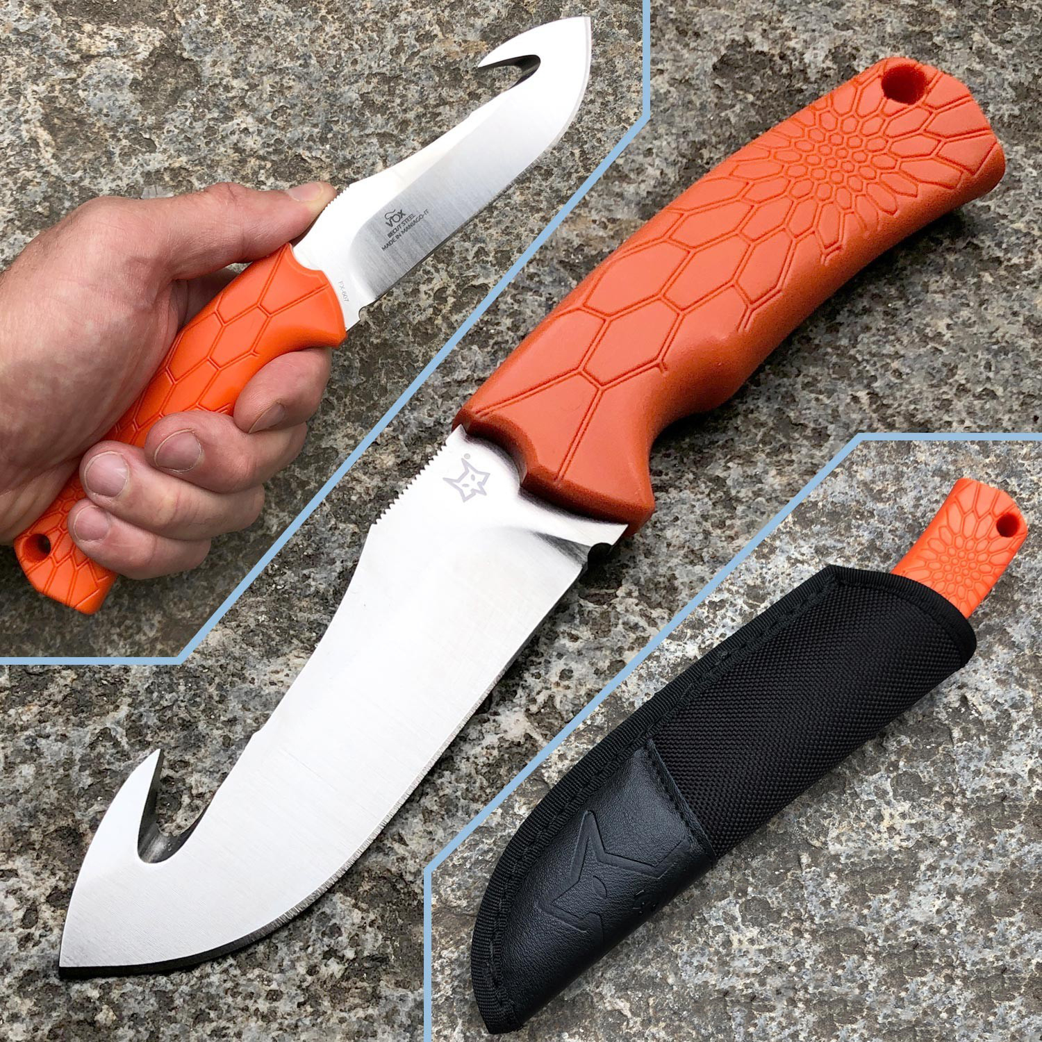 Нож Fox Core Fixed Skinner orange FX-607 - фото 1
