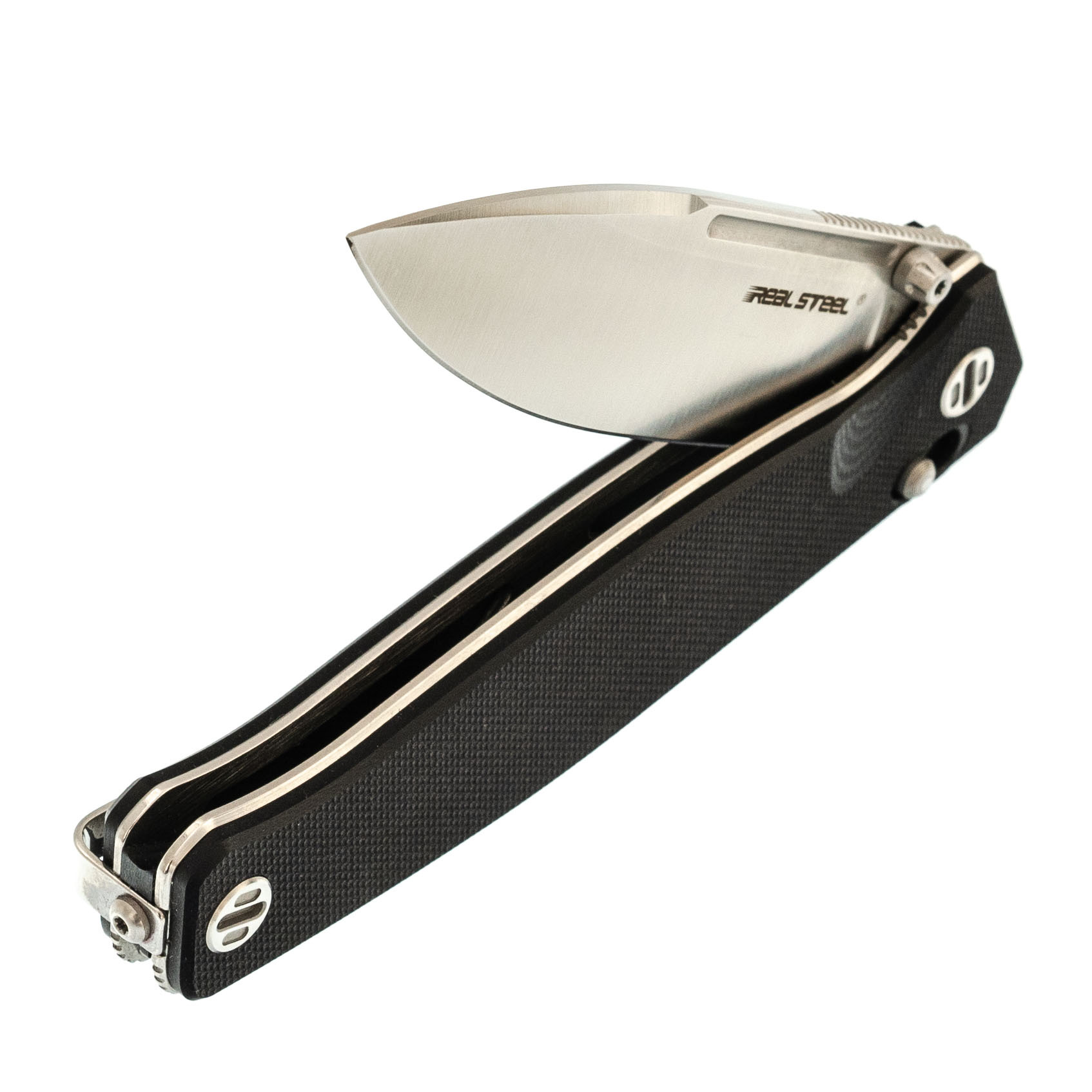 Складной нож RealSteel Huginn, сталь VG-10, рукоять Black G10 - фото 5