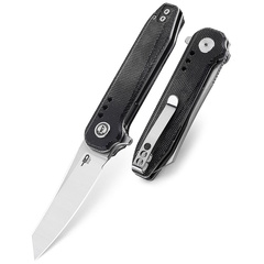 Фото Нож складной Bestech Syntax, сталь 14C28N, рукоять микарта, черный