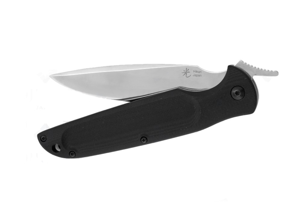Нож складной Hikari HK108BG10, сталь D2 Convex Mirror, серый, в подарочной коробке от Ножиков