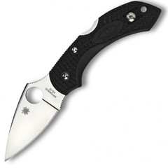 Фото Складной нож Dragonfly 2 - Spyderco 28PBK2, сталь VG-10 Satin Plain, рукоять термопластик FRN чёрный