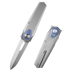 Фото Складной нож Remette Infinite Power, сталь M390, рукоять титан, цвет серый