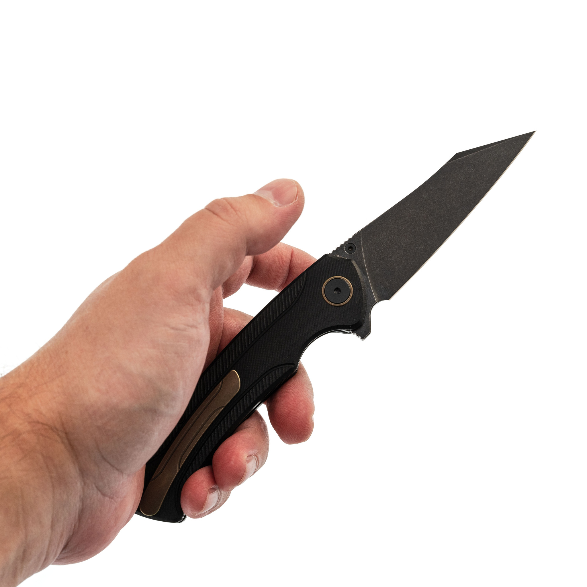 Складной нож Trivisa Lynx-03B, сталь S35VN, рукоять G10, черный - фото 7