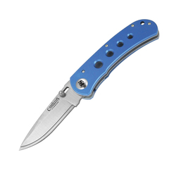 Фото Нож складной со сменным лезвием клинка Camillus TigerSharp®, сталь 420J2, рукоять 6061 T-6 Aluminium, синий