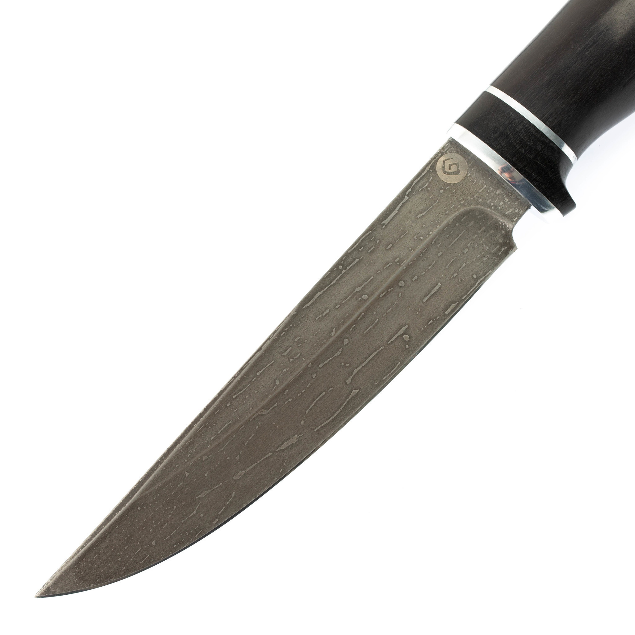 Нож разделочный, рукоять граб, булатная сталь - фото 2