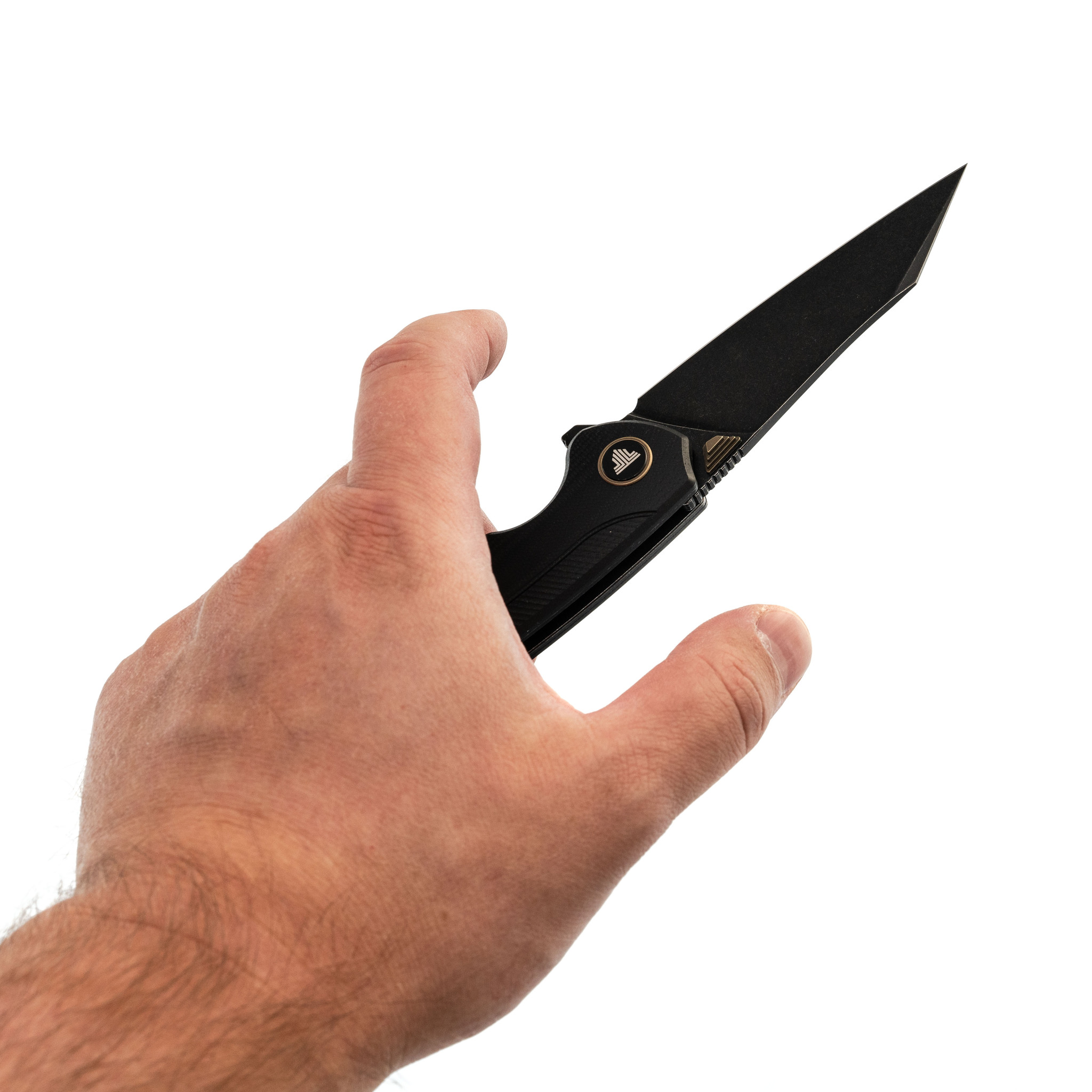 Складной нож Trivisa Lynx-03B, сталь S35VN, рукоять G10, черный - фото 8