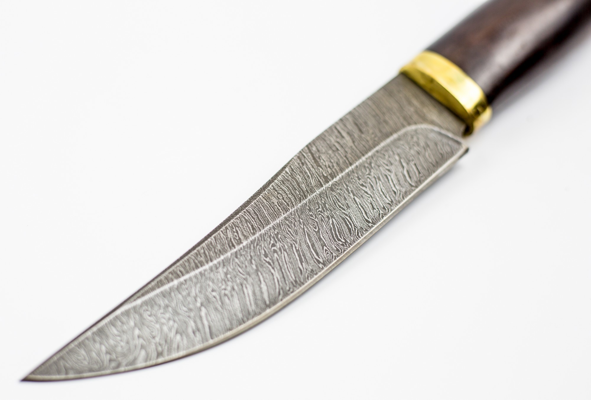фото Нож из дамасской стали «лис» промтехснаб
