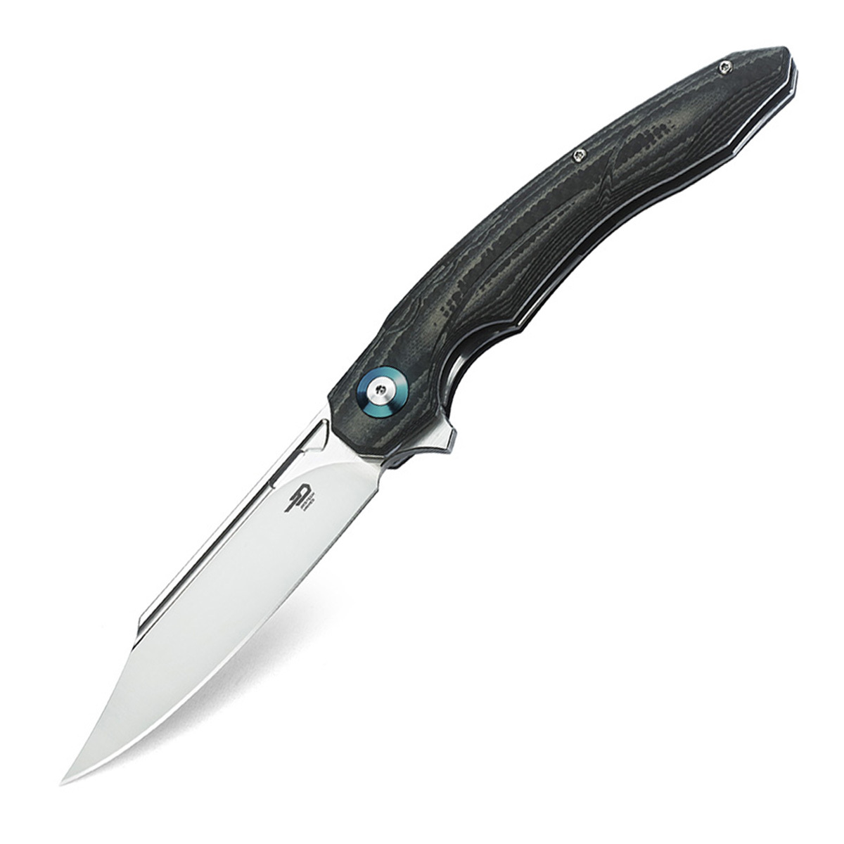 Складной нож Bestech Fanga, сталь D2, рукоять черно-бежевая G10/карбон складной нож bestech swift сталь d2 micarta
