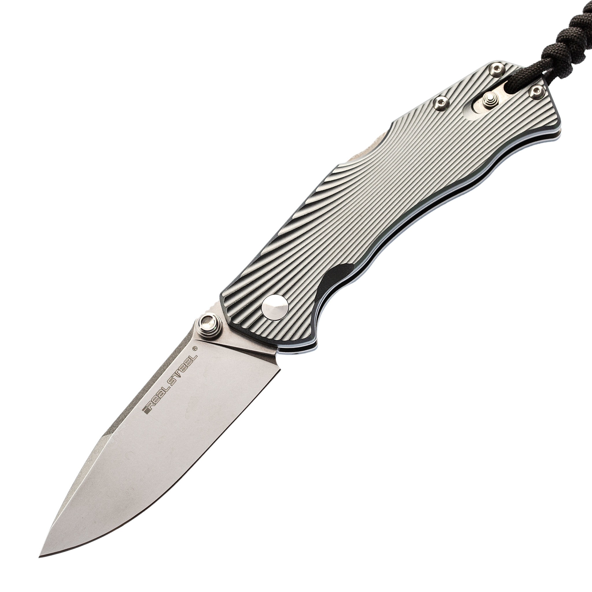 Складной нож RealSteel H7 Special Edition Grey, сталь Sandvik 14C28N - фото 1