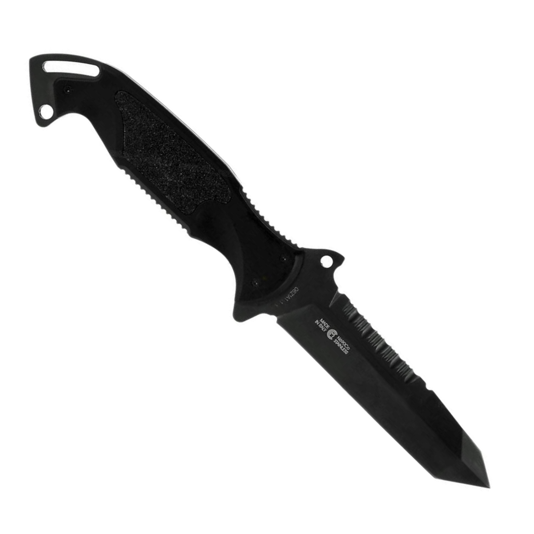 фото Нож с фиксированным клинком remington зулу i (zulu) rm\895ft tanto tf, сталь 440c teflon, рукоять алюминий, черный