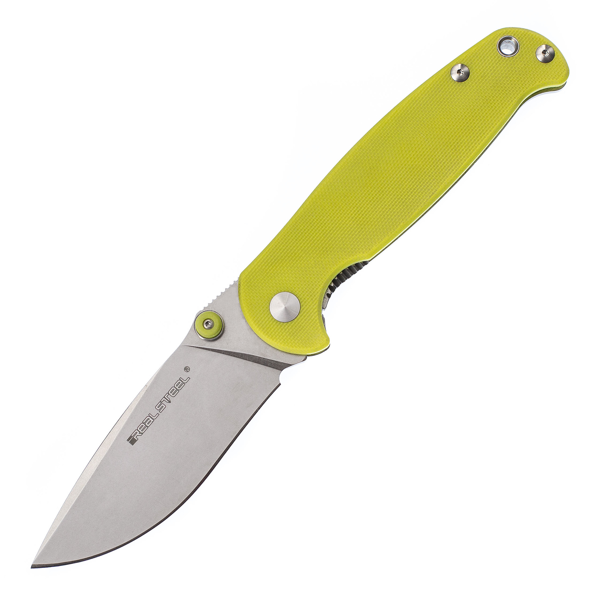 Складной нож H6-S1 Fruit Green Realsteel, сталь 14C28N, рукоять G10