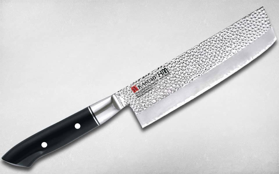 Нож кухонный Hammer Nakiri 170 мм, Kasumi, 74017, сталь VG-10, полимер, чёрный